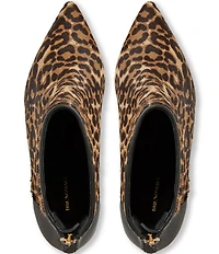 Bruno Magli Francesca Leopard Print Haircalf Stiletto Booties