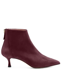Bruno Magli Francesca Suede Kitten Heel Ankle Booties