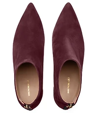 Bruno Magli Francesca Suede Kitten Heel Ankle Booties