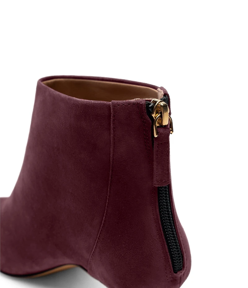 Bruno Magli Francesca Suede Kitten Heel Ankle Booties