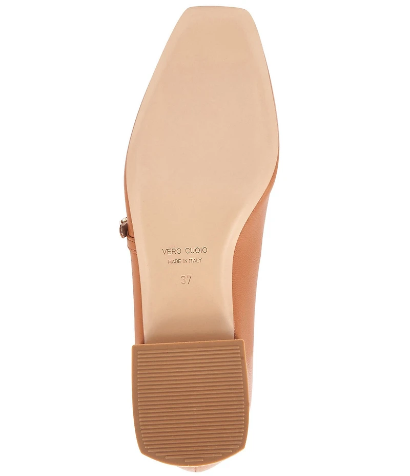 Bruno Magli Lucia Leather Mary Jane Flats