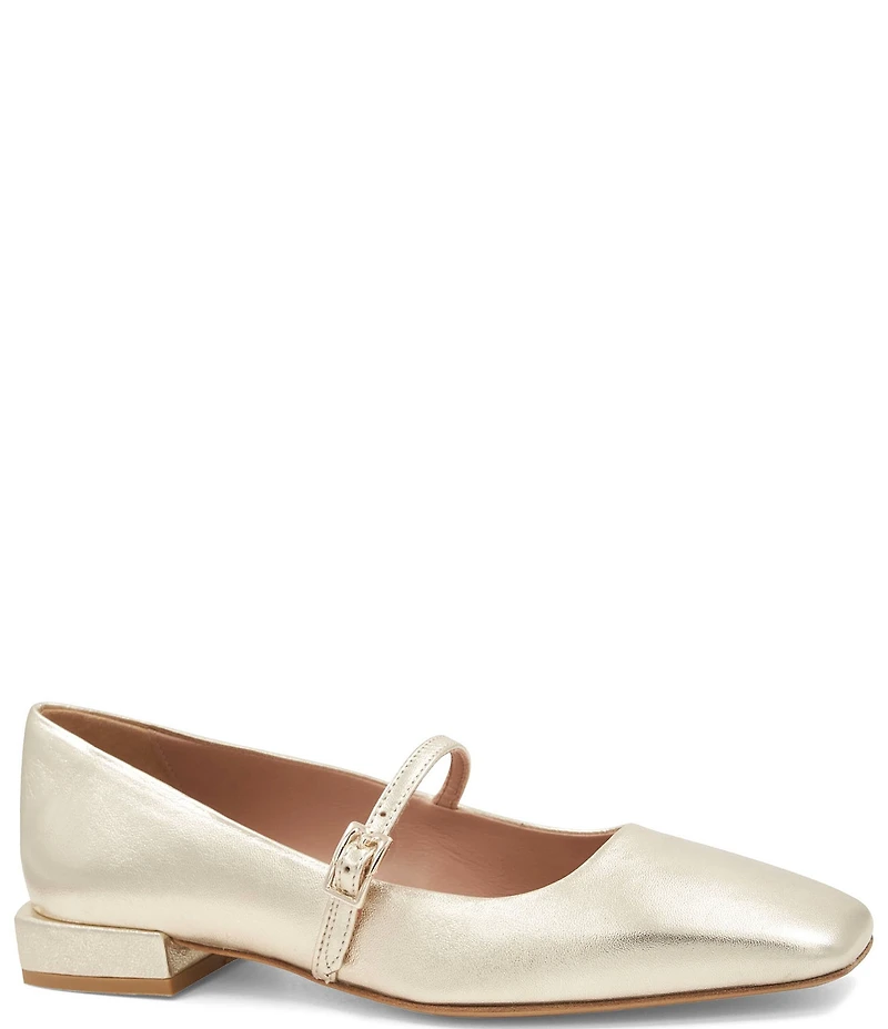 Bruno Magli Lucia Leather Mary Jane Flats