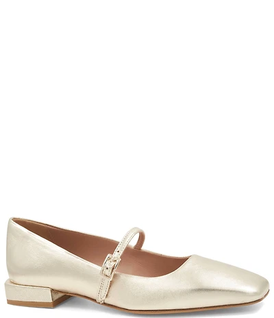 Bruno Magli Lucia Leather Mary Jane Flats
