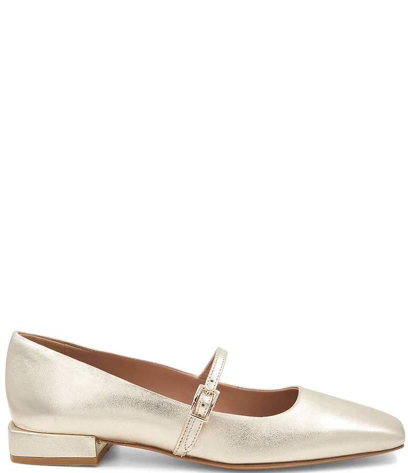 Bruno Magli Lucia Leather Mary Jane Flats