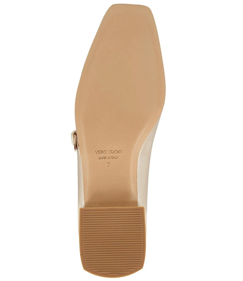 Bruno Magli Lucia Leather Mary Jane Flats