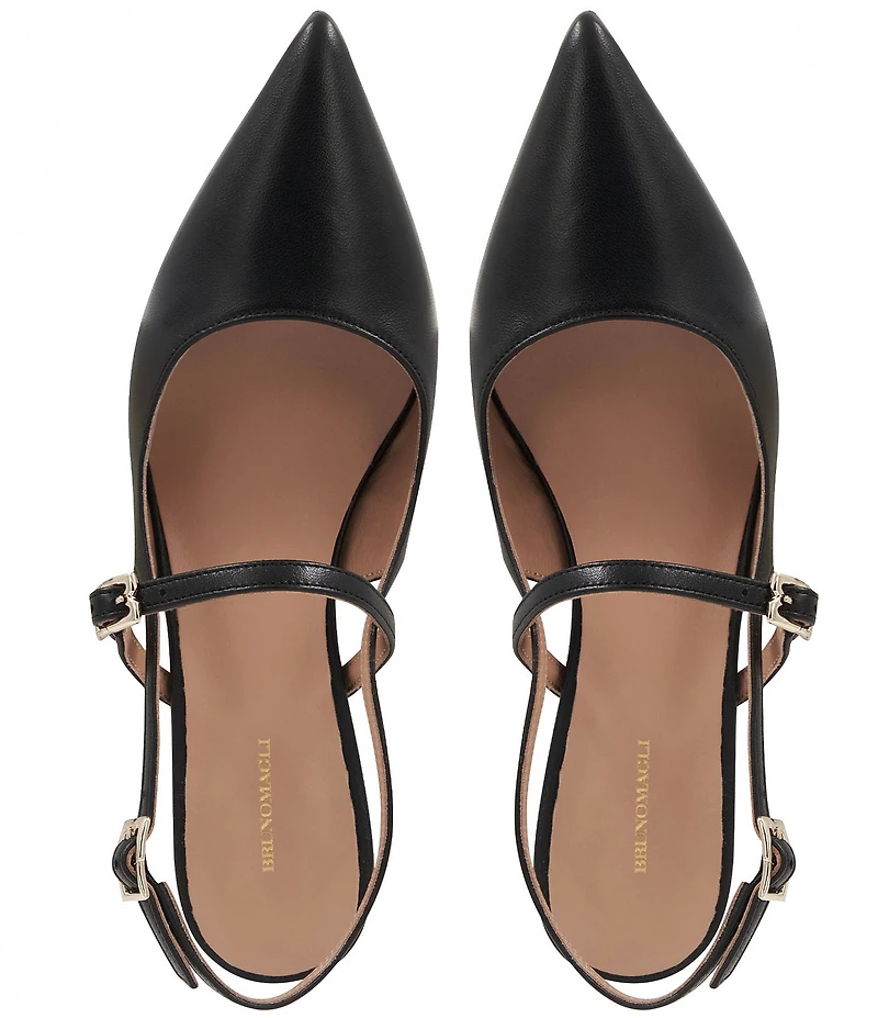 Bruno Magli Luciana Leather Slingback Mary Jane Pumps
