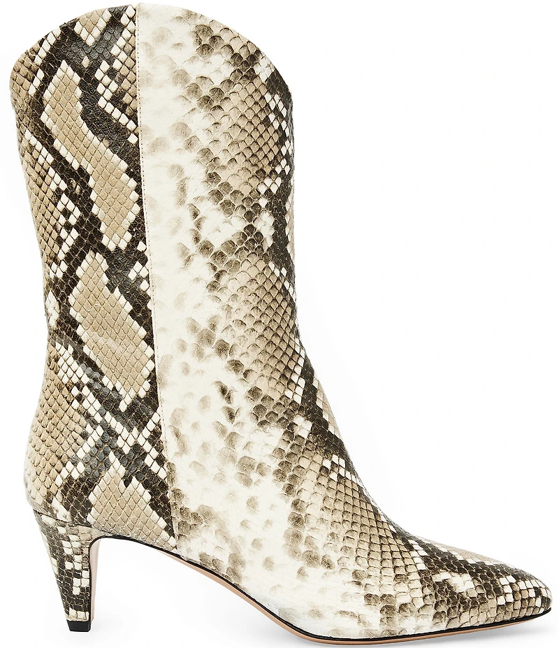 Bruno Magli Mandriana Leather Mid Shaft Boots