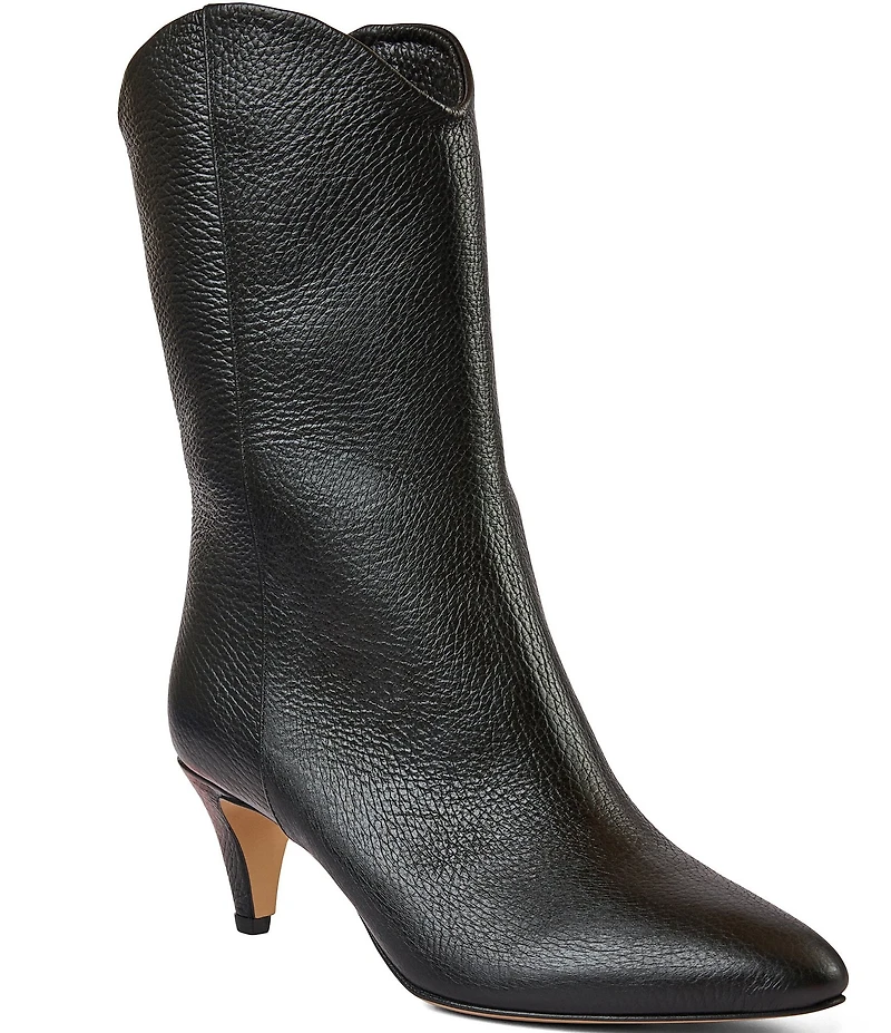 Bruno Magli Mandriana Leather Stiletto Booties
