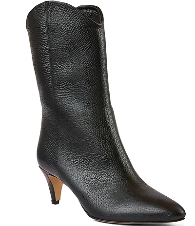 Bruno Magli Mandriana Leather Stiletto Booties