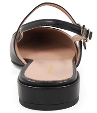 Bruno Magli Martina Leather Slingback Mary Jane Flats