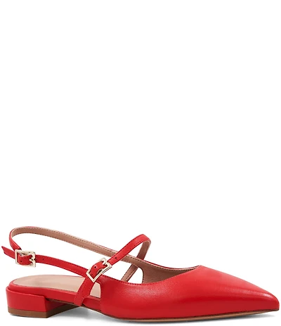 Bruno Magli Martina Leather Slingback Mary Jane Flats