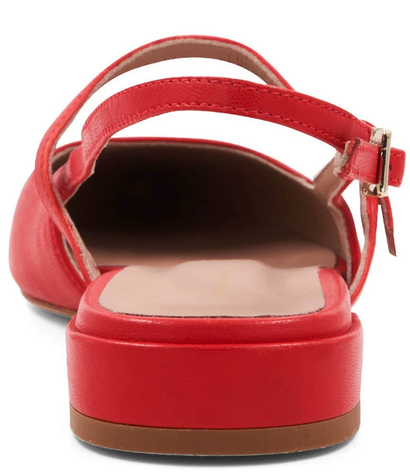 Bruno Magli Martina Leather Slingback Mary Jane Flats