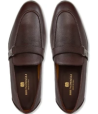 Bruno Magli Men's Arlo Leather Side Buckle Loafers