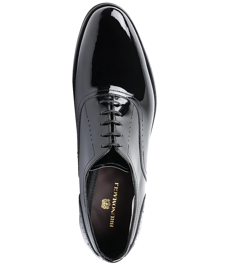 Bruno Magli Men's Arno Sera Patent Leather Plain-Toe Balmoral Oxfords