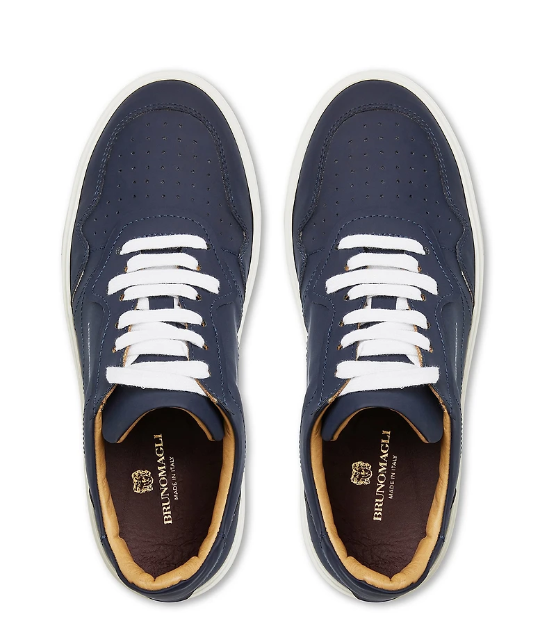 Bruno Magli Men's Dezi Perforated Leather Cup Sole Sneakers