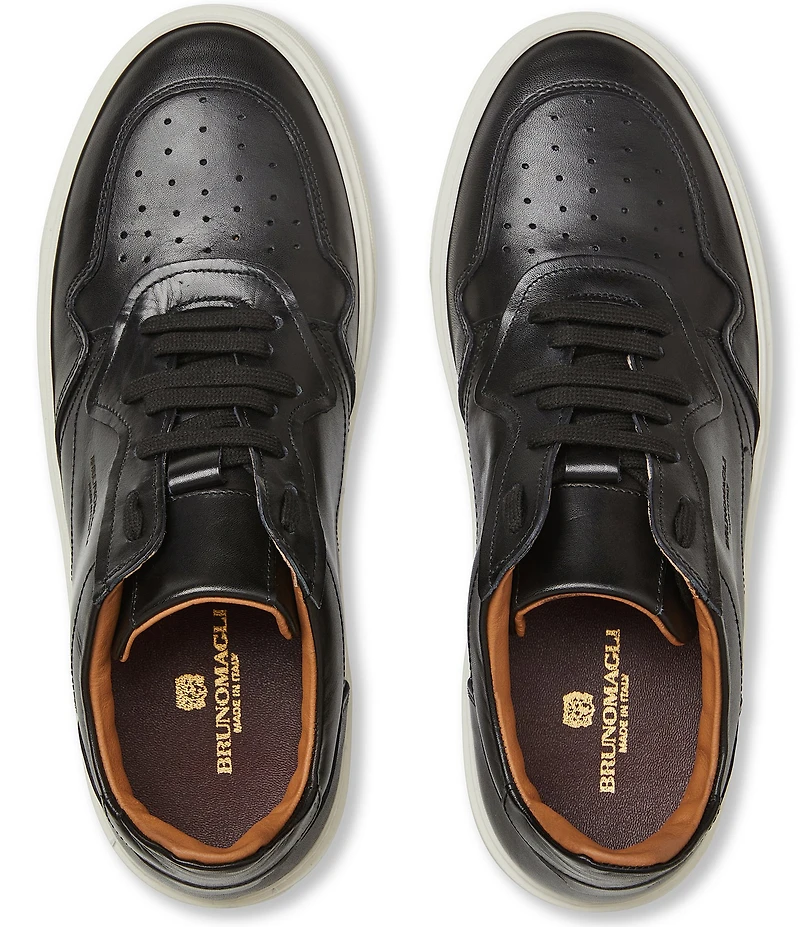 Bruno Magli Men's Dezi Perforated Leather Cup Sole Sneakers