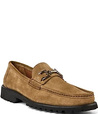 Bruno Magli Men's Rocky Suede Bit Buckle Loafers