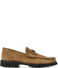 Bruno Magli Men's Rocky Suede Bit Buckle Loafers