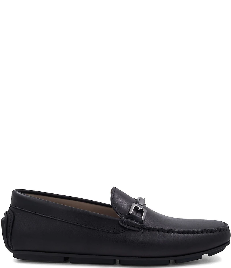 Bruno Magli Men's Taso Leather Bit Buckle Driver Loafers