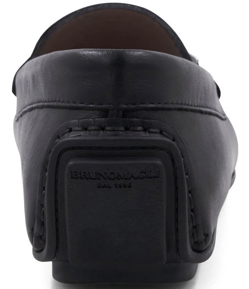 Bruno Magli Men's Taso Leather Bit Buckle Driver Loafers