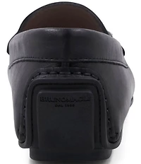 Bruno Magli Men's Taso Leather Bit Buckle Driver Loafers