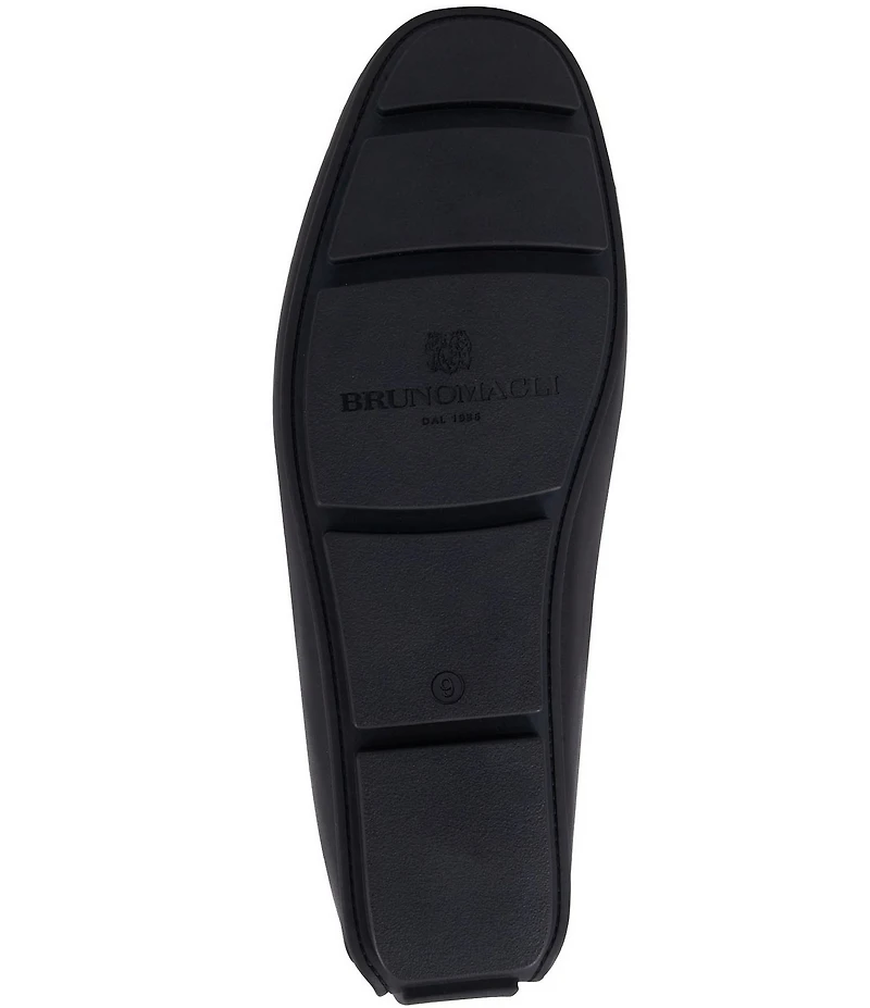 Bruno Magli Men's Taso Leather Bit Buckle Driver Loafers