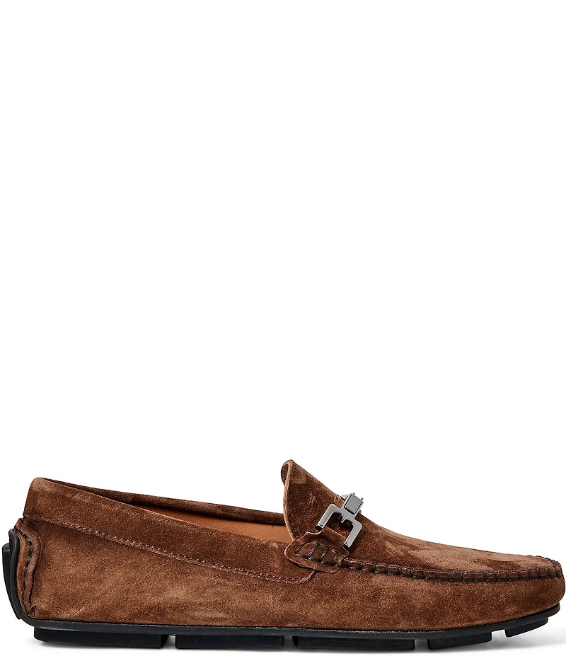 Bruno Magli Men's Taso Suede Bit Buckle Driver Loafers