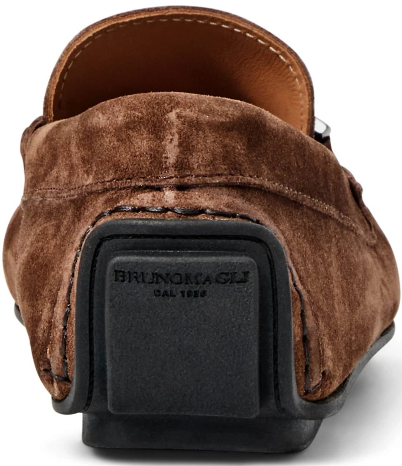 Bruno Magli Men's Taso Suede Bit Buckle Driver Loafers