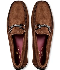 Bruno Magli Men's Taso Suede Bit Buckle Driver Loafers