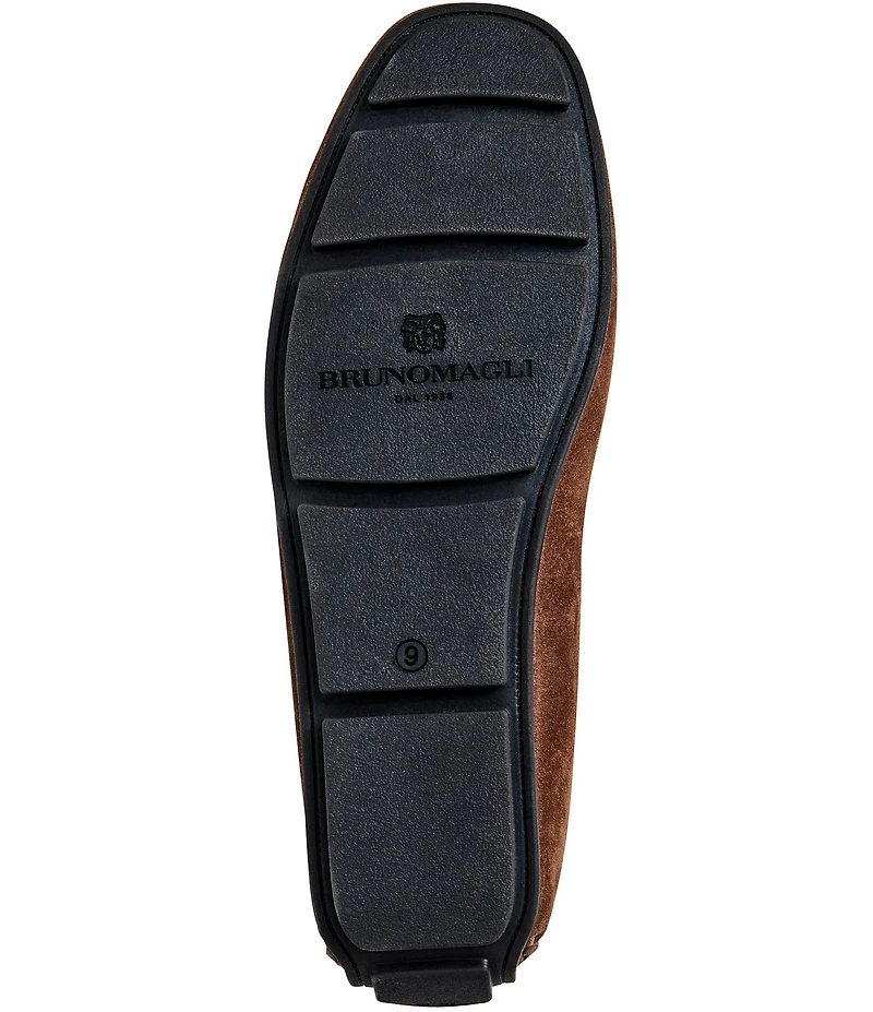 Bruno Magli Men's Taso Suede Bit Buckle Driver Loafers