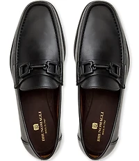 Bruno Magli Men's Tivoli Leather Bit Buckle Loafers