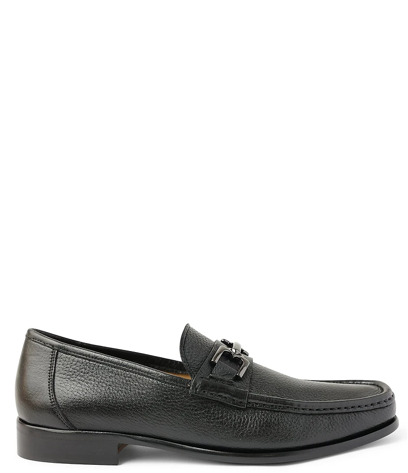 Bruno Magli Men's Trieste Bit Buckle Leather Slip-On Loafers
