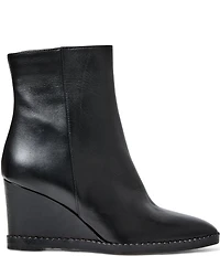 Bruno Magli Opera Leather Wedge Booties