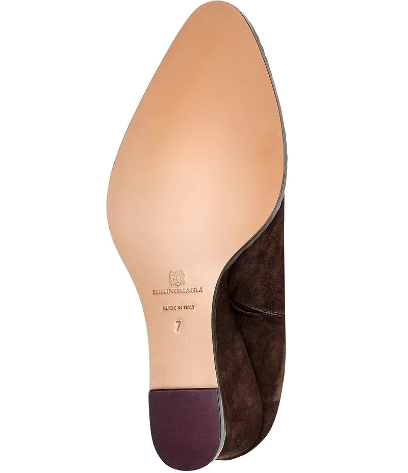 Bruno Magli Opera Suede Wedge Booties