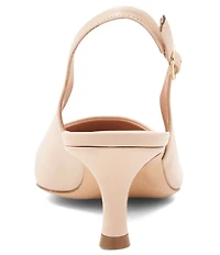 Bruno Magli Palerma Leather Kitten Heel Sling Pumps