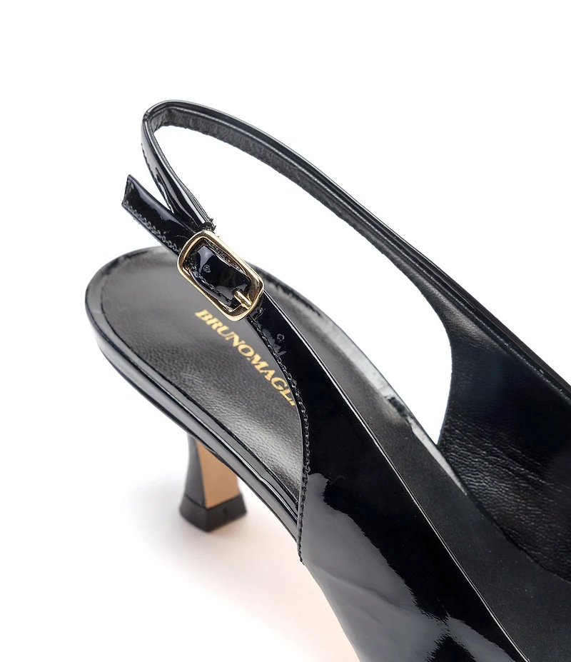 Bruno Magli Palerma Patent Leather Slingback Pumps