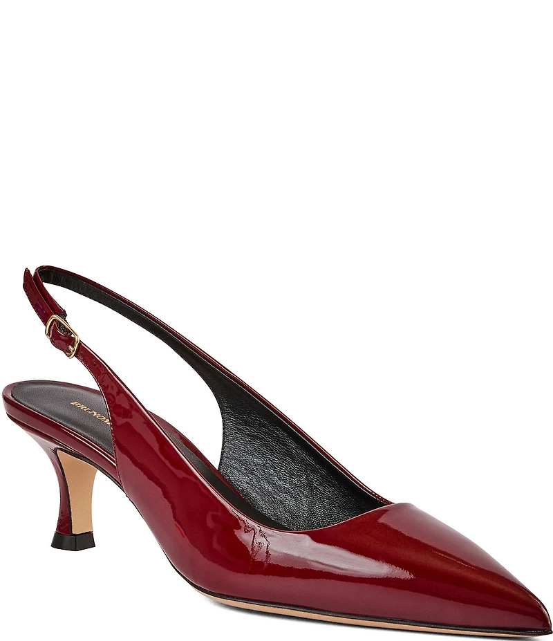 Bruno Magli Palerma Patent Leather Slingback Pumps