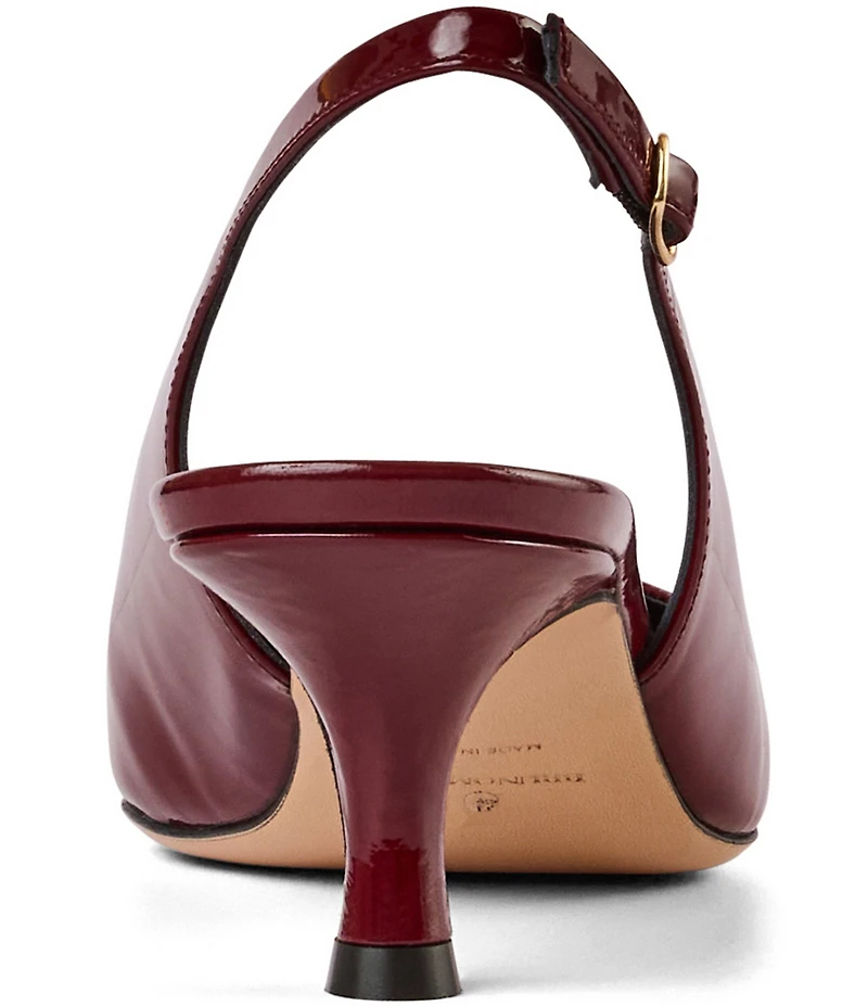 Bruno Magli Palerma Patent Leather Slingback Pumps