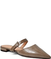 Bruno Magli Pasha Crinkle Patent Pointed Toe Mules