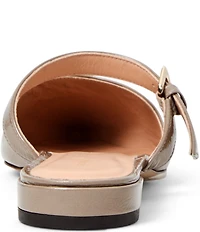 Bruno Magli Pasha Crinkle Patent Pointed Toe Mules