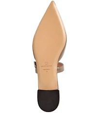 Bruno Magli Pasha Crinkle Patent Pointed Toe Mules