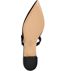 Bruno Magli Pasha Croco Print Leather Pointed Toe Buckle Mules