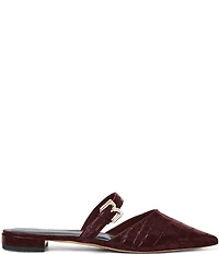 Bruno Magli Pasha Croco Print Leather Pointed Toe Buckle Mules