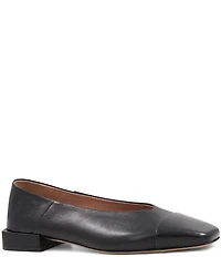 Bruno Magli Patria Leather Cap Toe Flats