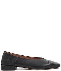 Bruno Magli Patria Leather Cap Toe Flats