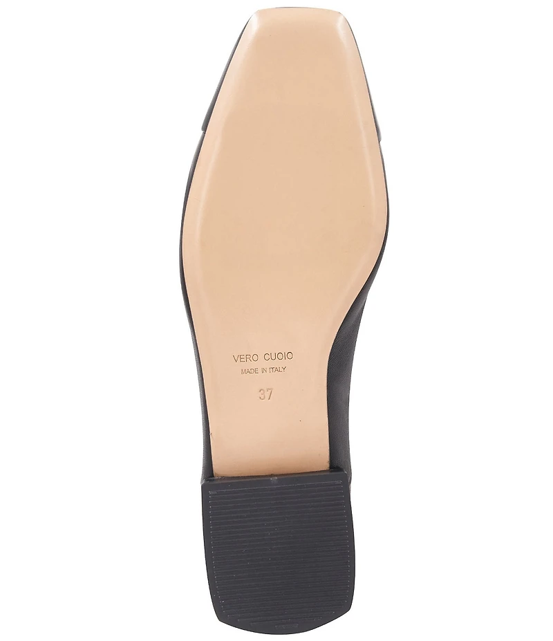 Bruno Magli Patria Leather Cap Toe Flats