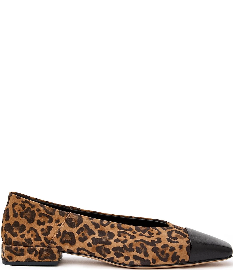 Bruno Magli Patria Leopard Print Suede Flats
