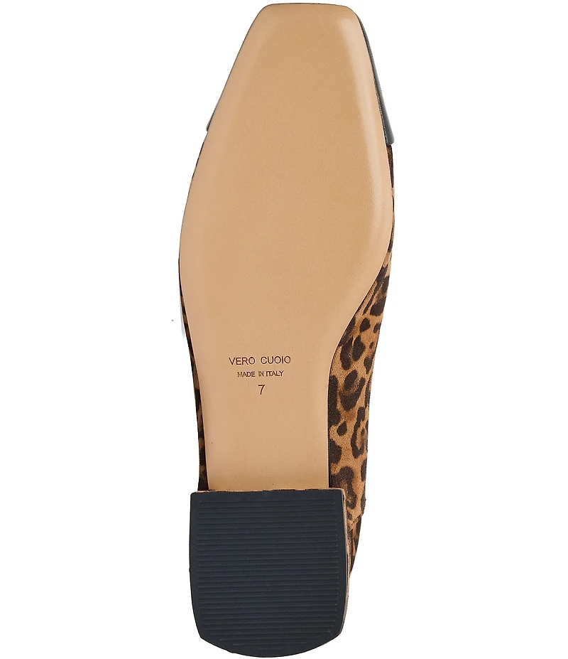 Bruno Magli Patria Leopard Print Suede Flats