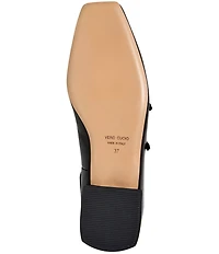 Bruno Magli Petra Leather Ankle Wrap Mary Jane Flats