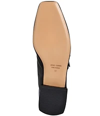 Bruno Magli Pilar Leather Square Toe Mules